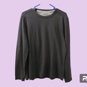 Orvis style 1172082 men's pullover solid classic collection long sleeve light M